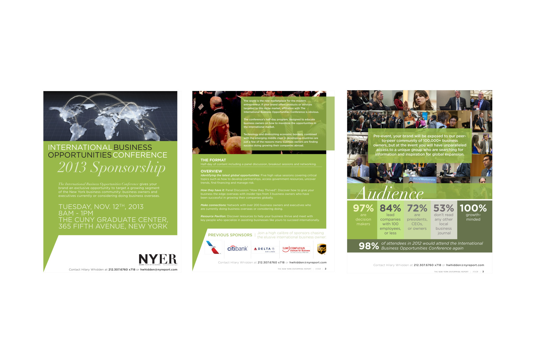 NYER marketing design